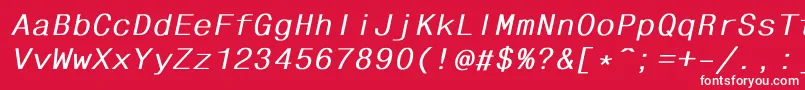 Fhdlbi Font – White Fonts on Red Background