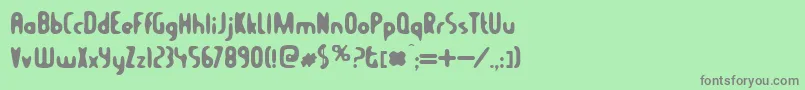 BalconyAngels Font – Gray Fonts on Green Background