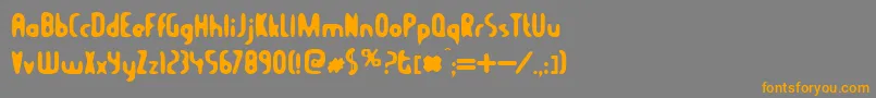 BalconyAngels Font – Orange Fonts on Gray Background