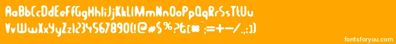 BalconyAngels Font – White Fonts on Orange Background