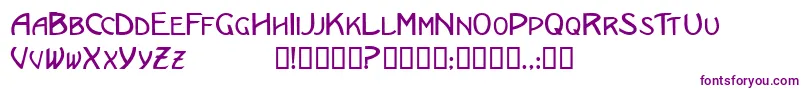 Ericanscapsssk Font – Purple Fonts on White Background