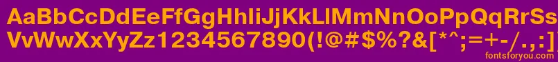 PragmaticafttBold Font – Orange Fonts on Purple Background