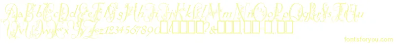 SpringtimeFlourish Font – Yellow Fonts