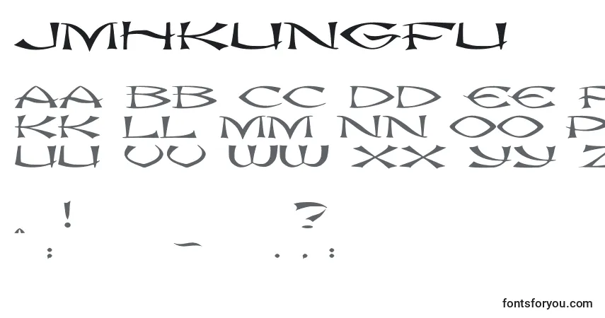 Schriftart JmhKungFu – Alphabet, Zahlen, spezielle Symbole