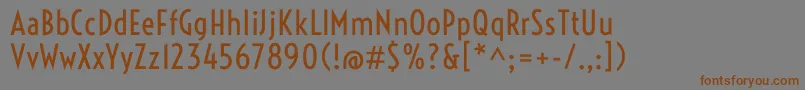 Police VoltaireRegular – polices brunes sur fond gris
