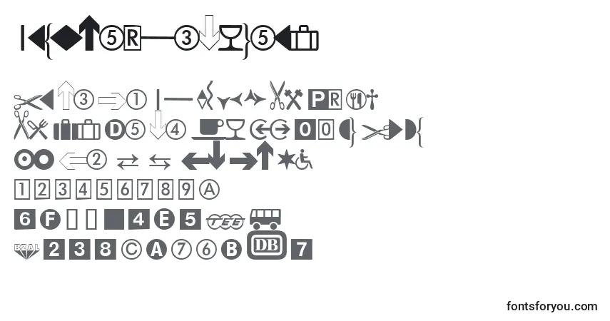 Police DatasymidbNormal - Alphabet, Chiffres, Caractères Spéciaux