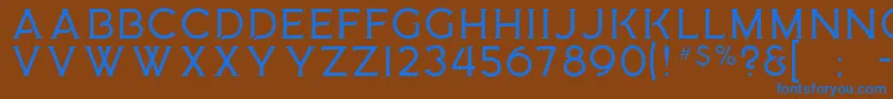 MedusaGothic Font – Blue Fonts on Brown Background