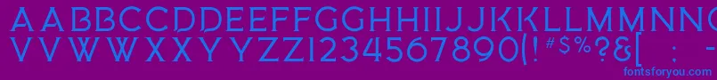 MedusaGothic Font – Blue Fonts on Purple Background