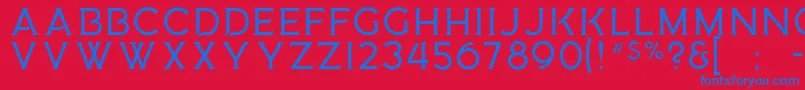 MedusaGothic Font – Blue Fonts on Red Background