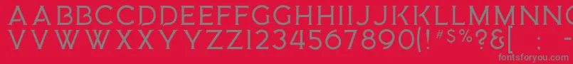 MedusaGothic Font – Gray Fonts on Red Background