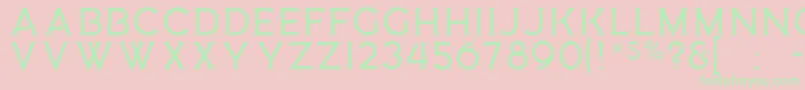 MedusaGothic Font – Green Fonts on Pink Background