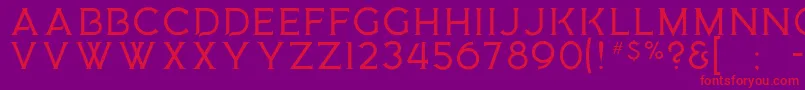 MedusaGothic Font – Red Fonts on Purple Background