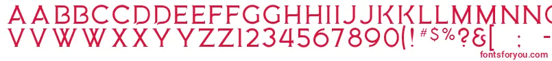 MedusaGothic Font – Red Fonts on White Background