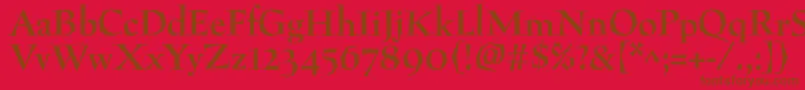 More about PreissigantikvaBold Font PreissigantikvaBold Font – Brown Fonts on Red Background
