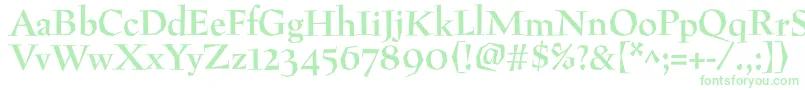 PreissigantikvaBold-Schriftart – Grüne Schriften