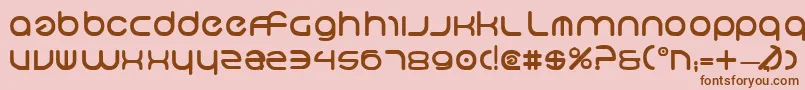 NeoGeoBold Font – Brown Fonts on Pink Background