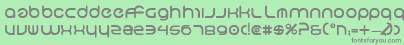 フォントNeoGeoBold – 緑の背景に灰色の文字