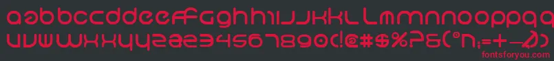 NeoGeoBold Font – Red Fonts on Black Background