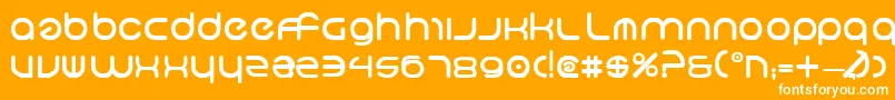 フォントNeoGeoBold – オレンジの背景に白い文字