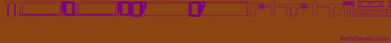 Шрифт QuickFixJl – фиолетовые шрифты на коричневом фоне