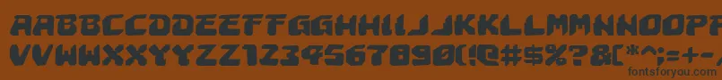 Astropolisr Font – Black Fonts on Brown Background