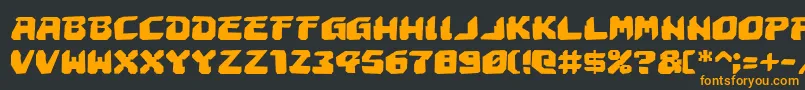 Astropolisr Font – Orange Fonts on Black Background