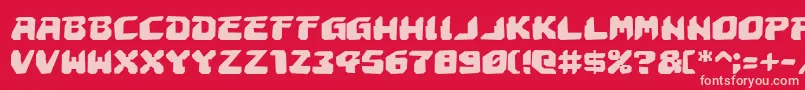 Astropolisr Font – Pink Fonts on Red Background