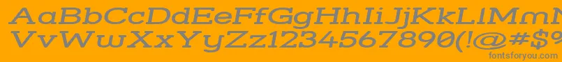 Strsswi Font – Gray Fonts on Orange Background