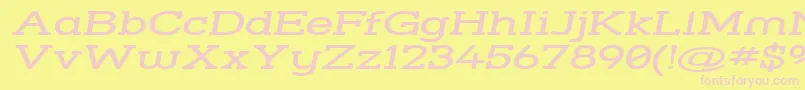 Strsswi Font – Pink Fonts on Yellow Background