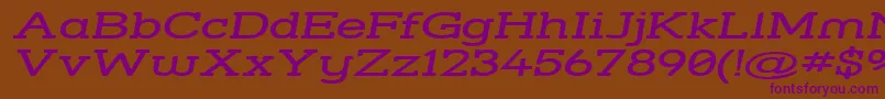 Strsswi Font – Purple Fonts on Brown Background