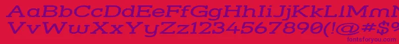 Strsswi Font – Purple Fonts on Red Background