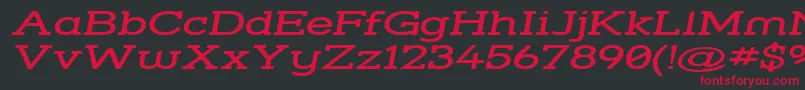 Strsswi Font – Red Fonts on Black Background