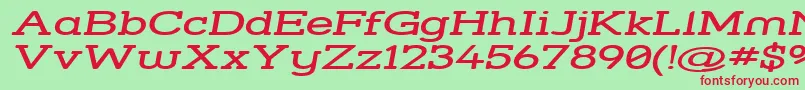 Strsswi Font – Red Fonts on Green Background