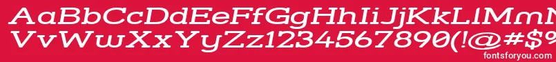 Strsswi Font – White Fonts on Red Background