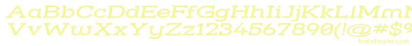 Strsswi Font – Yellow Fonts on White Background