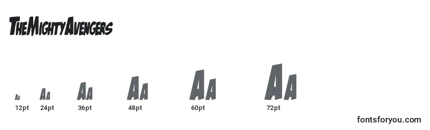 TheMightyAvengers Font Sizes