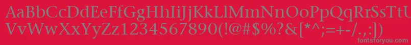 ItcStoneSerifLt Font – Gray Fonts on Red Background