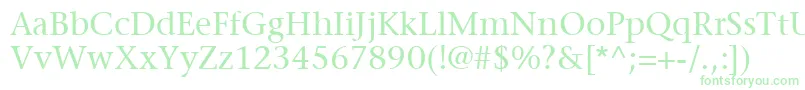 ItcStoneSerifLt Font – Green Fonts on White Background