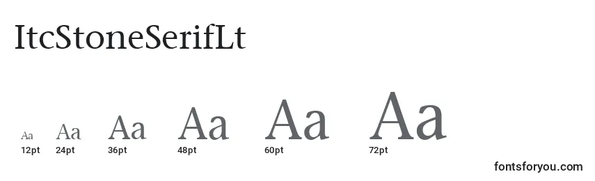 Размеры шрифта ItcStoneSerifLt