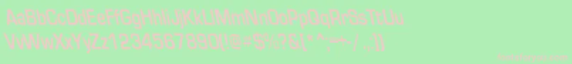 EurosecondbackslantRegular Font – Pink Fonts on Green Background