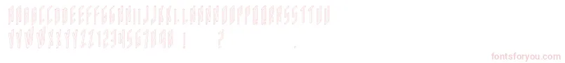 Acframedoutline-fontti – vaaleanpunaiset fontit