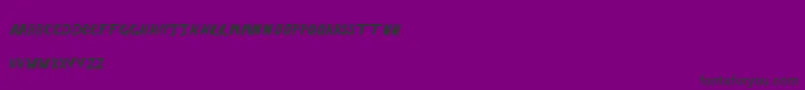 Tomstaint Font – Black Fonts on Purple Background