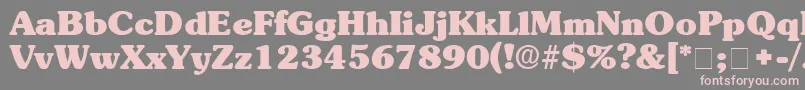BerraDisplaySsi Font – Pink Fonts on Gray Background