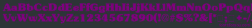 BerraDisplaySsi Font – Purple Fonts on Black Background