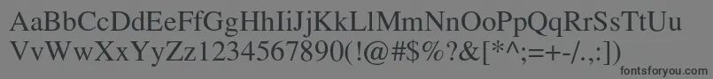 Dontefont Font – Black Fonts on Gray Background