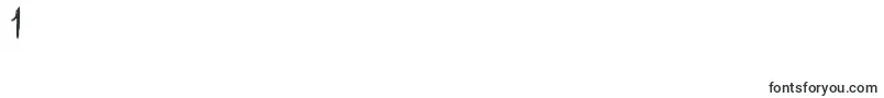 LongClam Font – Fonts for Digit 1