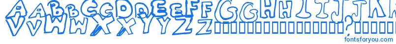 フォントWhitney2 – 青いフォント