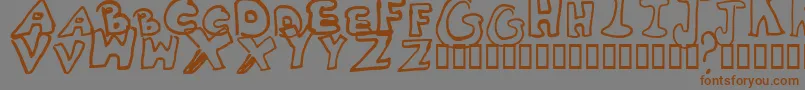 Whitney2 Font – Brown Fonts on Gray Background