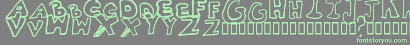 Whitney2 Font – Green Fonts on Gray Background