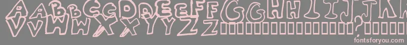 Whitney2 Font – Pink Fonts on Gray Background